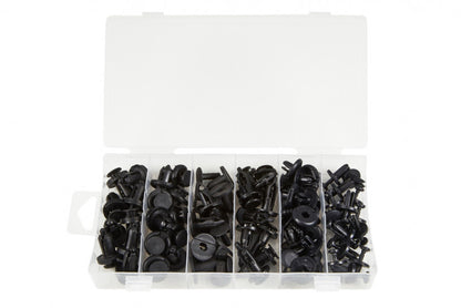 Car Body Trim Plastic Push Pin Rivets Fasteners 72pc Set Clips Bumper Retainer - SBW Trading Limited