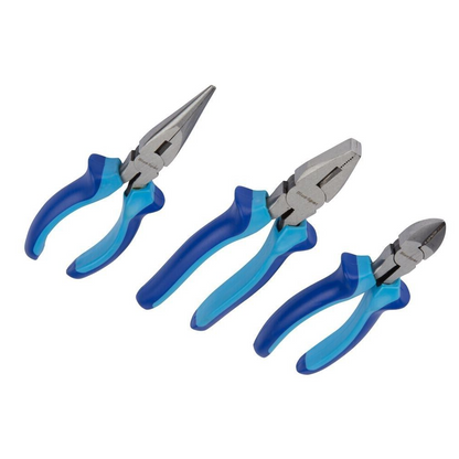 Pliers Set Long Nose Side Cutting Combination Snips Wire Heavy Duty Tool Plier - SBW Trading Limited