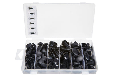 96PC FIR TREE FIXING SET Car Trim Bumper Panel Fasteners Interior Clips Set - SBW Trading Limited