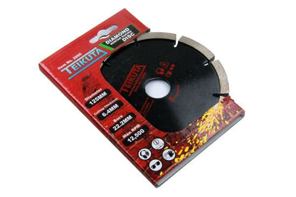 TEIKUTA DIAMOND MORTAR RAKING DISC 125 X 7 X 6.4 X 22.2MM - SBW Trading Limited