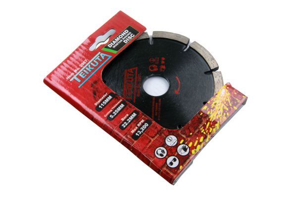 TEIKUTA DIAMOND MORTAR RAKING DISC 115 X 7 X 5.25 X 22.2MM - SBW Trading Limited
