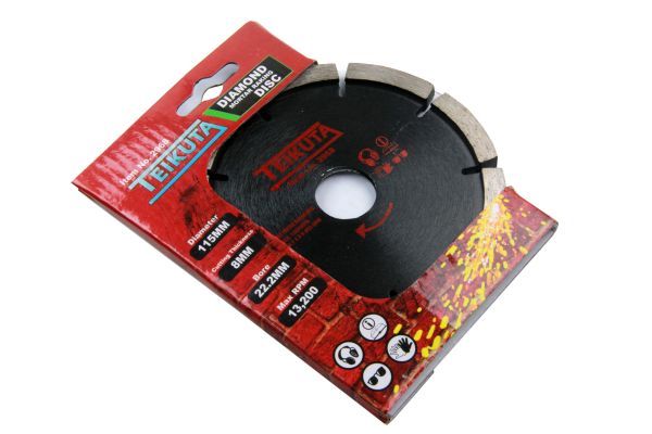 TEIKUTA DIAMOND MORTAR RAKING DISC 115 X 7 X 8 X 22.2MM - SBW Trading Limited