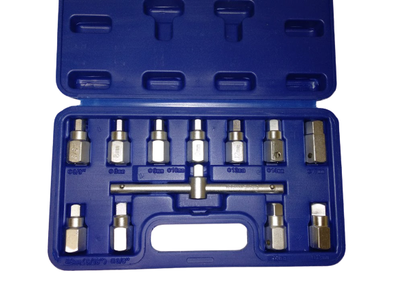 US PRO 12PC 3/8" DR DRAIN PLUG KEY SET - SBW Trading Limited