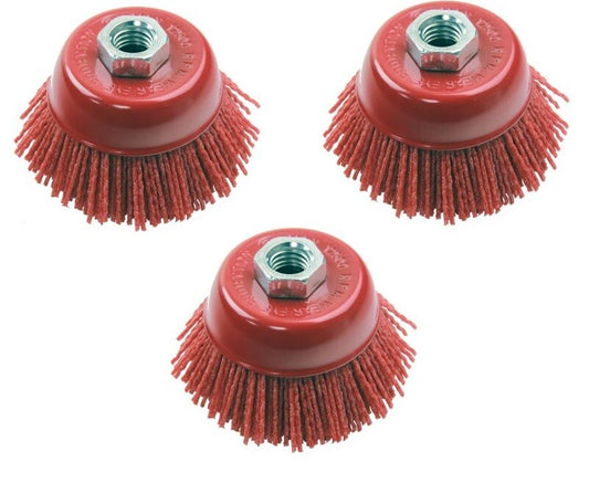 VEWERK 75MM NYLON FILAMENT ABRASIVE CUP BRUSH - - SBW Trading Limited