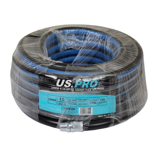 US PRO 10MM X 15 MTRS TOUGH FLEX AIR HOSE 20BAR OIL RESISTANT - SBW Trading Limited