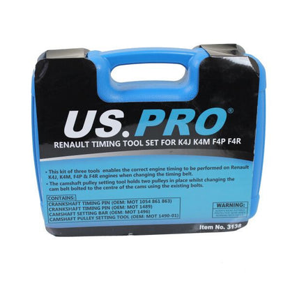 US PRO RENAULT TIMING TOOL SET FOR K4J K4M F4P F4R - SBW Trading Limited