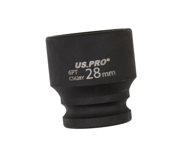 US PRO - SINGLE 1/2" DR 28MM 6PT IMPACT SOCKET EURO STYLE - SBW Trading Limited
