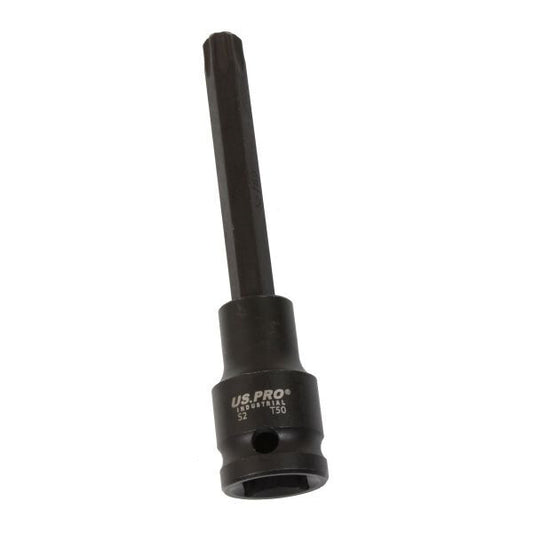 US PRO INDUSTRIAL - 1/2" DR IMPACT STAR BIT SOCKET T50 X 100MM - SBW Trading Limited