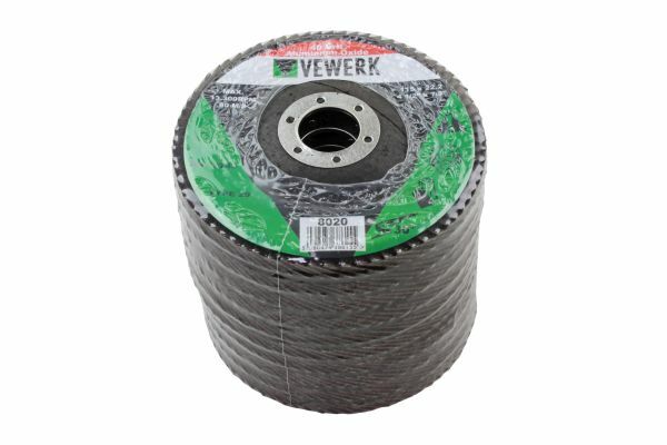 VEWERK A40T29 FLAP DISCS 40 GRIT OXIDE - PACK 10 (115X22.2) - SBW Trading Limited