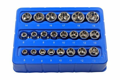 US PRO 22PC 1/4" & 3/8" DR SUPER LOCK SOCKETS - SBW Trading Limited