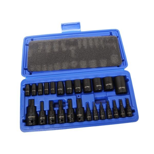 US PRO 25PC IMPACT E STAR SOCKETS & STAR BIT SOCKETS - SBW Trading Limited