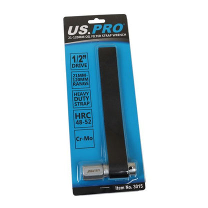 US PRO - 21 - 120MM OIL FILTER STRAP WRENCH - SBW Trading Limited