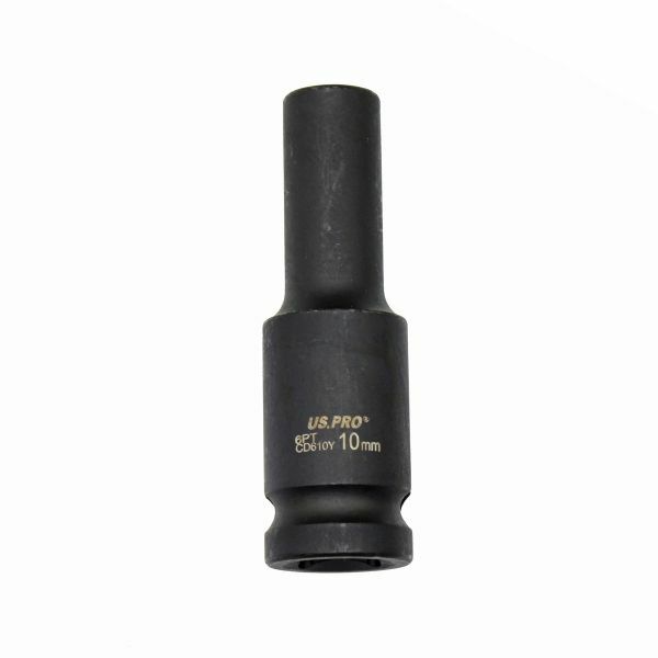 US PRO - SINGLE 1/2" DR 10MM 6PT DEEP IMPACT SOCKET - SBW Trading Limited