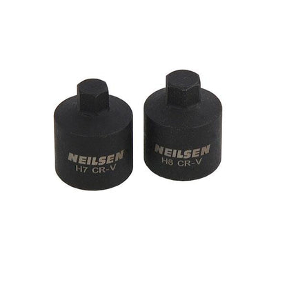 BRAKE CALIPER BOLT SOCKET SET 7mm & 8mm Hex Stubby 3/8" Drive Short Allen Keys - SBW Trading Limited