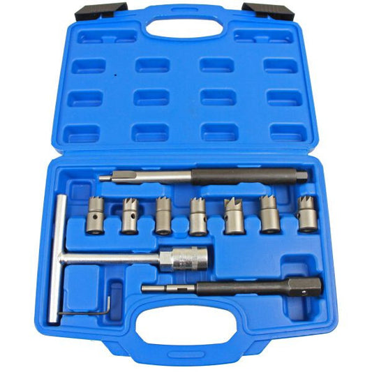 US PRO 10PC DIESEL INJECTOR SEAT CUTTER SET - SBW Trading Limited