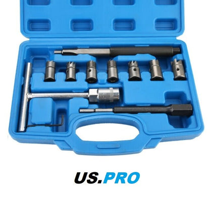 US PRO 10PC DIESEL INJECTOR SEAT CUTTER SET - SBW Trading Limited