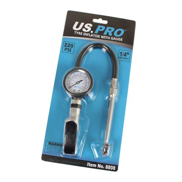 US PRO TYRE INFLATOR WITH GAUGE - SBW Trading Limited