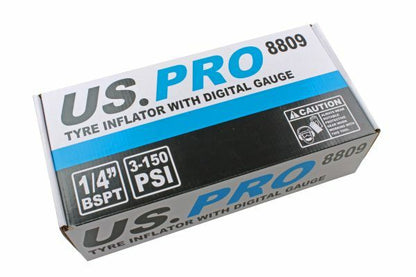 US PRO TYRE INFLATOR WITH DIGITAL GAUGE - SBW Trading Limited