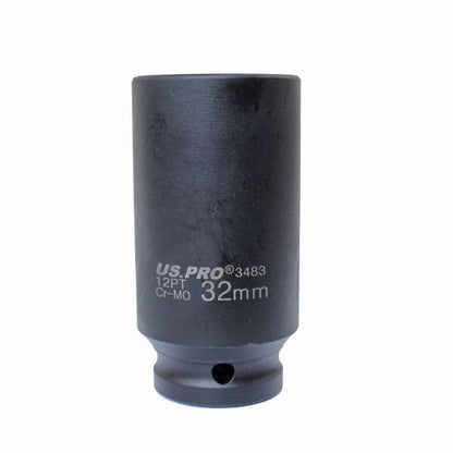 US PRO 32MM HUB NUT SOCKET - 12 POINT 1/2" DRIVE - SBW Trading Limited