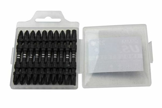 US PRO INDUSTRIAL - PK10 MIXED D/END 65MM IMPACT TORSION S/DRIVER BITS - SBW Trading Limited