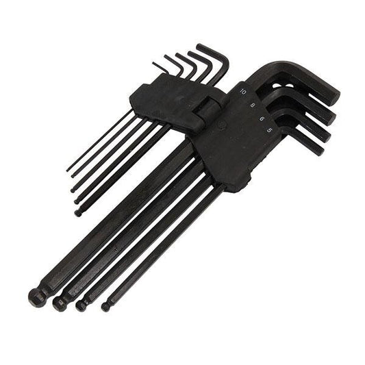 Allen key Set Long Ball Metric 9PC Hex 1.5. 2. 2.5. 3. 4. 5. 6. 8. 10mm - SBW Trading Limited