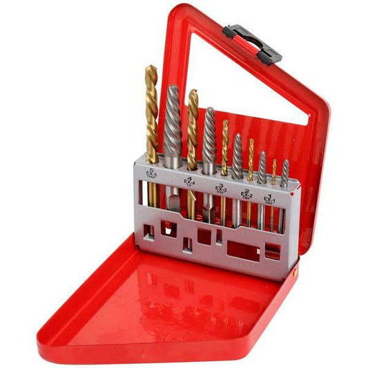 Screw Bolt Stud Extractor Drill Set Left Hand Drills Remove Rusted Corroded 5273 - SBW Trading Limited