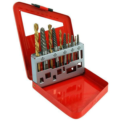 Screw Bolt Stud Extractor Drill Set Left Hand Drills Remove Rusted Corroded 5273 - SBW Trading Limited