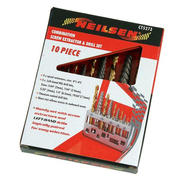 Screw Bolt Stud Extractor Drill Set Left Hand Drills Remove Rusted Corroded 5273 - SBW Trading Limited