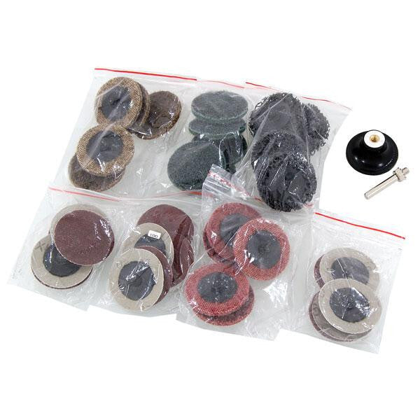 35Pc Sanding Discs 2" Type R Roll Lock Discs Pads Sanding Roloc Abrasives CT5100 - SBW Trading Limited