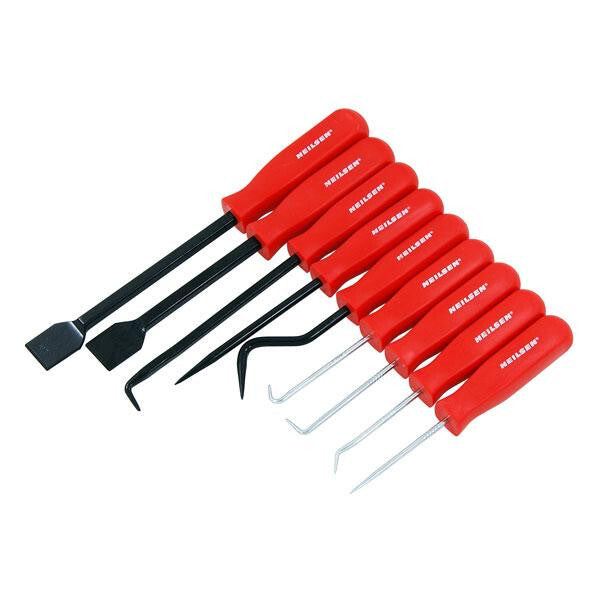 9pc Mechanics Scraper Hook And Pick Set O Ring Gasket Removal Tools - SBW Trading Limited