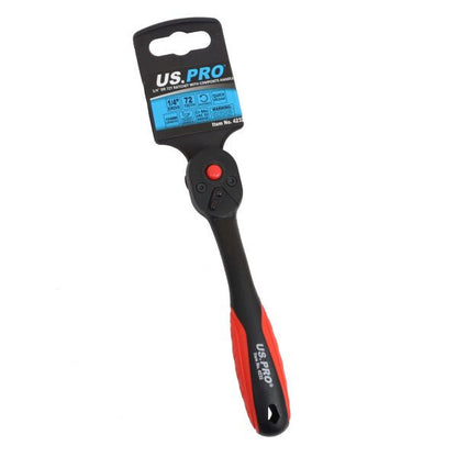 US PRO 1/4" DR 72T RATCHET WITH COMPOSITE HANDLE - SBW Trading Limited