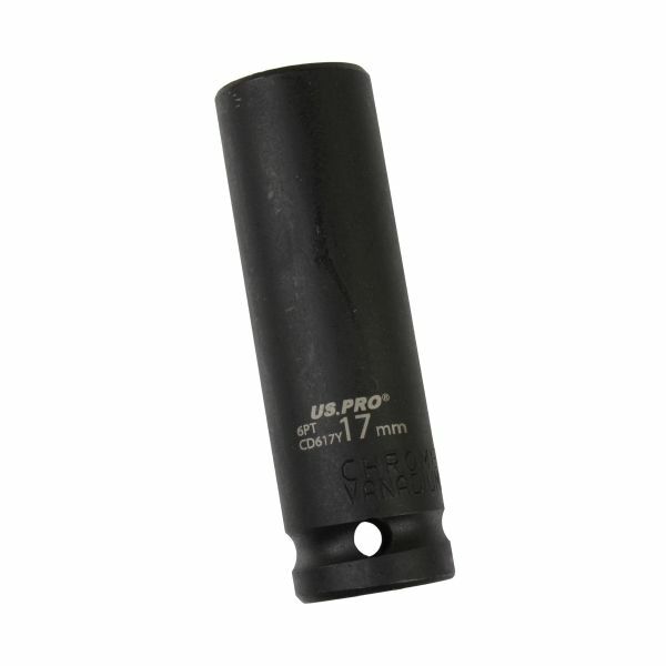 US PRO - SINGLE 1/2" DR 17MM 6PT DEEP IMPACT SOCKET - SBW Trading Limited