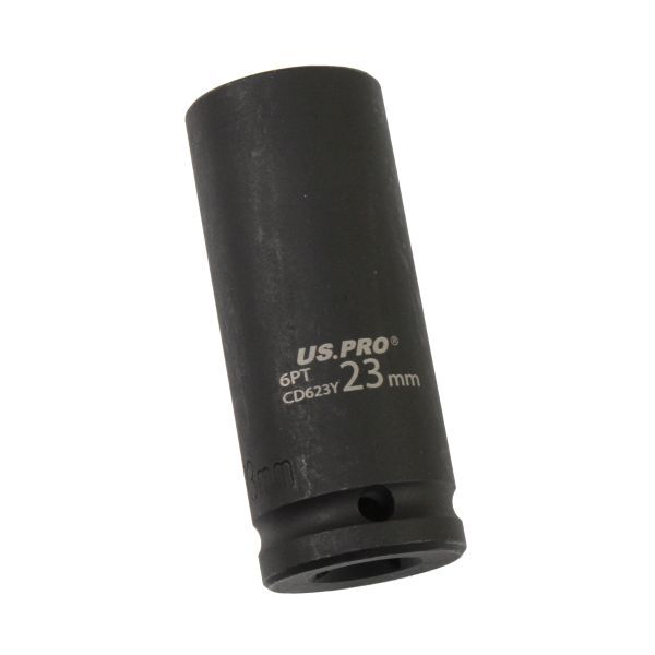US PRO - SINGLE 1/2" DR 23MM 6PT DEEP IMPACT SOCKET - SBW Trading Limited