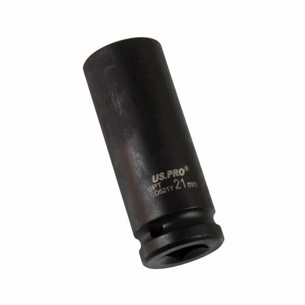 US PRO - SINGLE 1/2" DR 21MM 6PT DEEP IMPACT SOCKET - SBW Trading Limited
