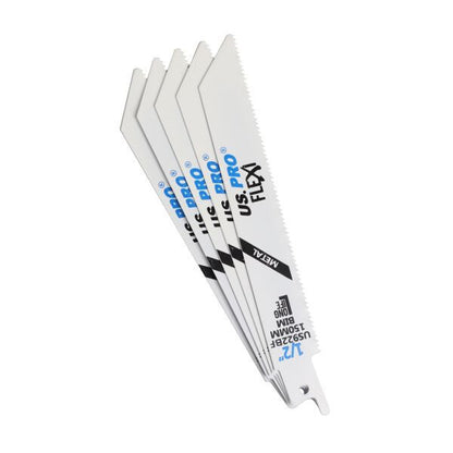 US PRO 5PC US922BF 150MM RECIPROCATING SAW BLADE FOR METAL - SBW Trading Limited