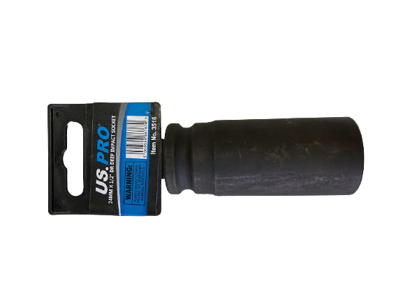 US PRO - 24MM X 1/2" DR DEEP IMPACT SOCKET 6PT 78MM LONG - SBW Trading Limited