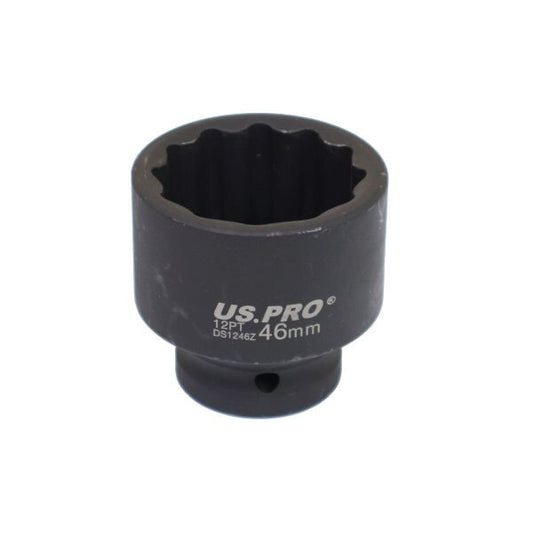 US PRO - SINGLE 3/4" DR 46MM 12PT IMPACT SOCKET - SBW Trading Limited