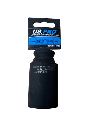 US PRO - SINGLE 1/2" DR 30MM 12PT DEEP IMPACT SOCKET - SBW Trading Limited