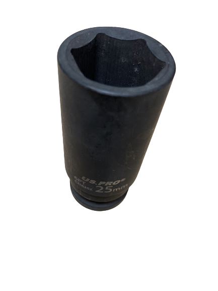 US PRO - SINGLE 1/2" DR 25MM 6PT DEEP IMPACT SOCKET - SBW Trading Limited