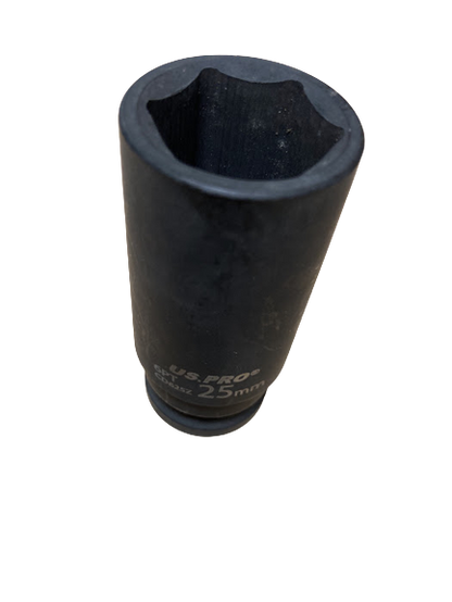 US PRO - SINGLE 1/2" DR 25MM 6PT DEEP IMPACT SOCKET - SBW Trading Limited