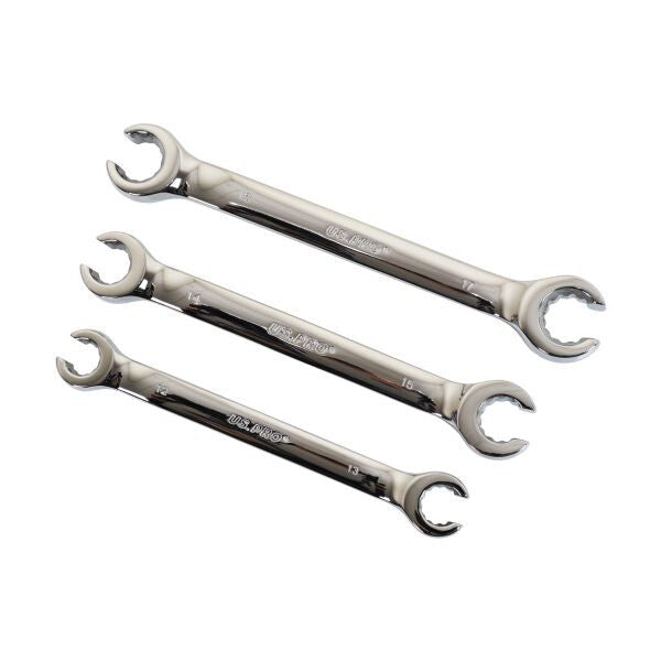 US PRO 7 PC METRIC 12PT FLARE NUT WRENCH SET 8-24MM - SBW Trading Limited
