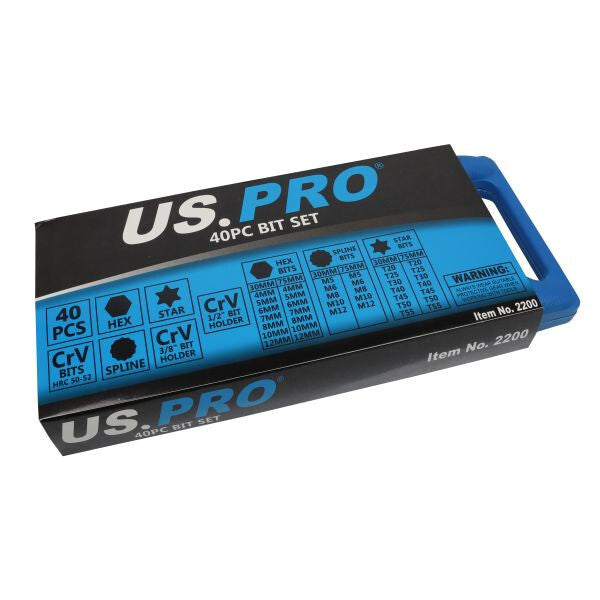 US PRO 40PC BIT SET - SBW Trading Limited