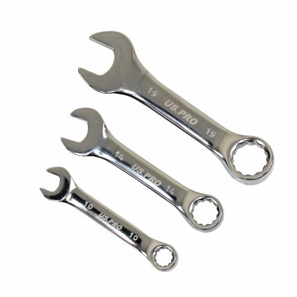 US PRO 14PC STUBBY METRIC COMBINATION SPANNERS - FOAM TRAY - SBW Trading Limited