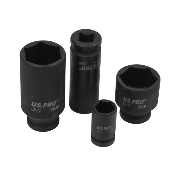 US PRO 35PC 1/2" DR 6PT IMPACT SOCKET SET - SBW Trading Limited