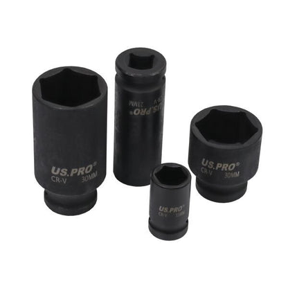 US PRO 35PC 1/2" DR 6PT IMPACT SOCKET SET - SBW Trading Limited