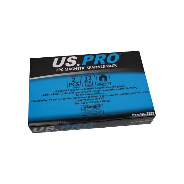 US PRO 2PC MAGNETIC SPANNER RACK - 12 SLOTS PER RACK - SBW Trading Limited
