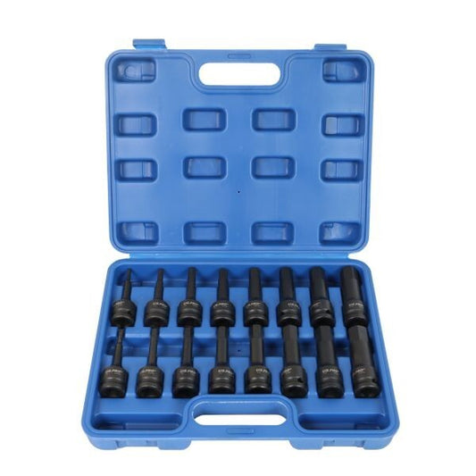 US PRO 16PC 1/2" DR IMPACT HEX BIT SOCKETS H4-H19 - SBW Trading Limited
