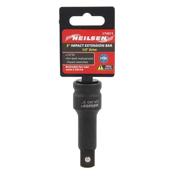 IMPACT EXTENSION BAR 1/2" Drive Short 75mm 3" NEILSEN TOOLS SOCKET Adapter