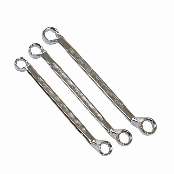 US PRO 8PC DOUBLE OFFSET RING SPANNER SET 6-22MM 75DEG - SBW Trading Limited