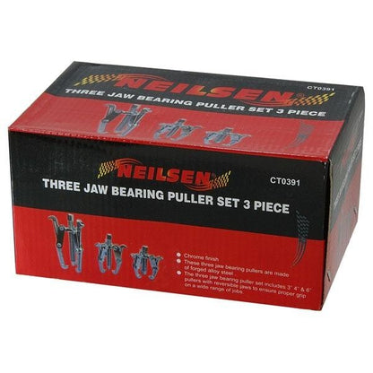 GEAR & BEARING PULLER SET 3 Leg 3PC SET 3 / 4 / 6 INCH Reversible Jaws Pullers - SBW Trading Limited